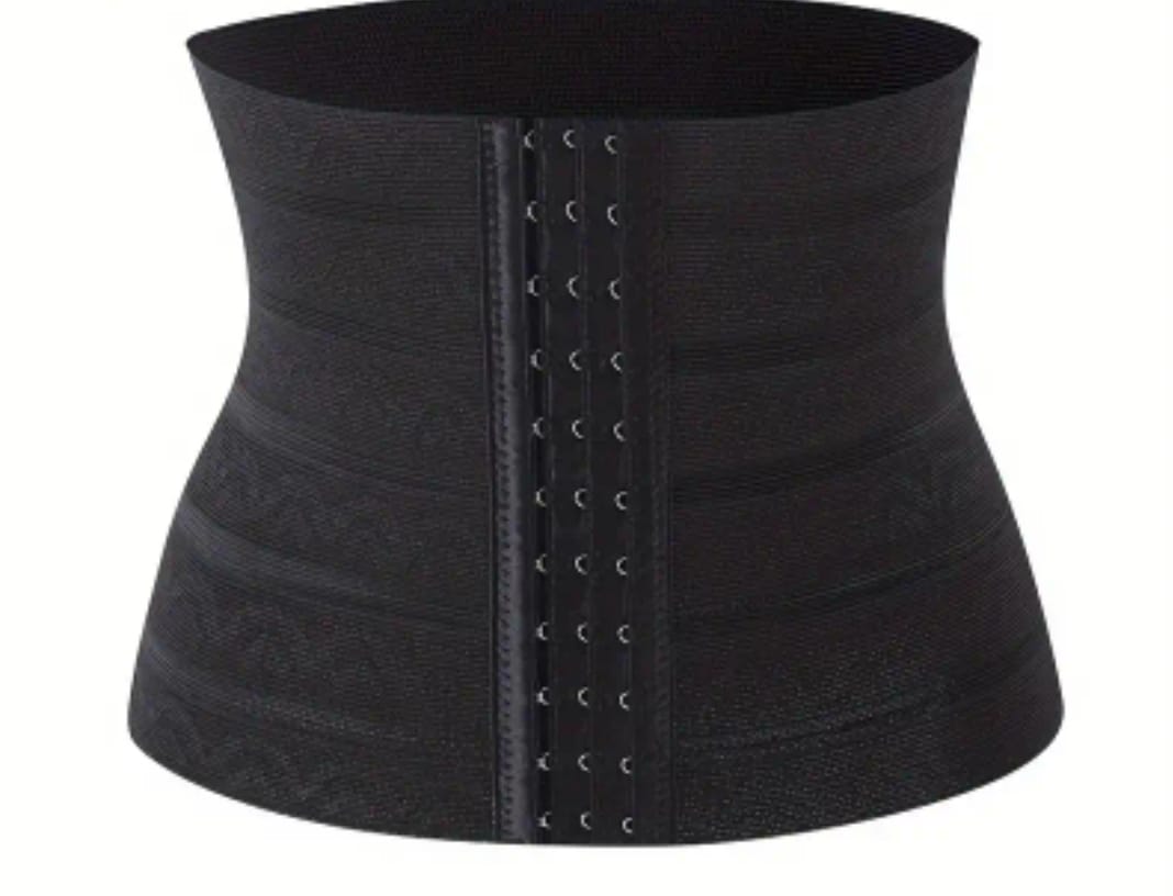 1pcs Adjustable Flower Patterned Waist Shaper Black