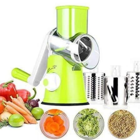 Multi-Functional Portable Drum Grater - Green_0