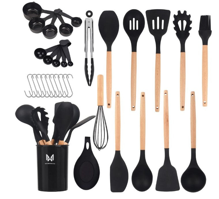 Non-stick Silicone Utensil Set 33 pieces_0