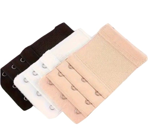 3pcs Elastic Bra Extender, Comfortable Adjustable Bra Band For Women